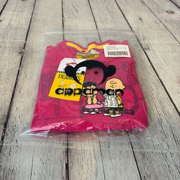 Appaman Peanuts Collaboration Pink Long Sleeve Shirt - Picture 1 of 6